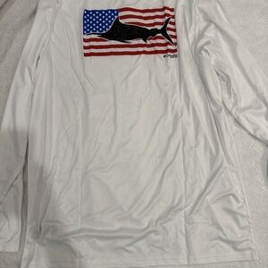 Men's Columbia Terminal Tackle Flag Fish Long Sleeve Performance Shirt